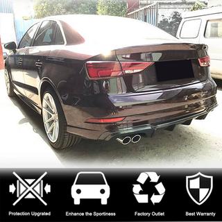 Heckstoßstangen-Diffusor V5 (für S-Line Sedan 2017-2020, Carbon) Audi A3 2012-2020 Foto 2