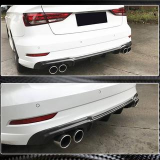 Heckstoßstangen-Diffusor V5 (für S-Line Sedan 2017-2020, Carbon) Audi A3 2012-2020 Foto 4