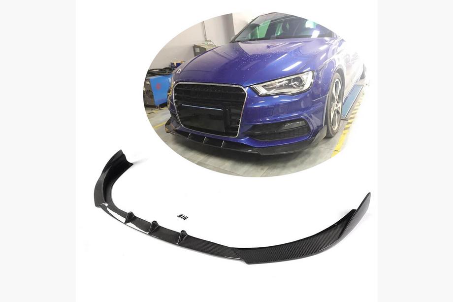 Audi A3 2012-2020 Frontlippe V1 für S-Line 2012-2016 HB, Carbon Image