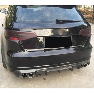 Heckstoßstangen Diffusor V1 (für S-Line HB 2012-2016, Carbon) Audi A3 2012-2020 Foto 2