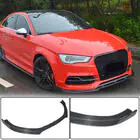 Audi A3 2012-2020 Frontstoßstangen-Lippe Lip V3 (für S-Line Sedan 2012-2016, Carbon) Foto 1