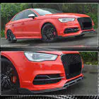 Audi A3 2012-2020 Frontstoßstangen-Lippe Lip V3 (für S-Line Sedan 2012-2016, Carbon) Foto 4