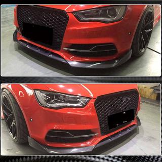 Frontlippe für die vordere Stoßstange Lip V2 (für S-Line Sedan 2012-2016, Carbon) Audi A3 2012-2020 Foto 3