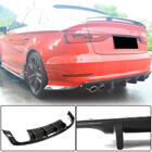 Audi A3 2012-2020 Heckstoßstangen-Diffusor V3 (für S-Line Sedan 2012-2016, Carbon) Foto 1