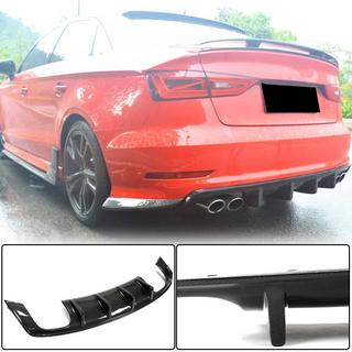 Heckstoßstangen-Diffusor V3 (für S-Line Sedan 2012-2016, Carbon) Audi A3 2012-2020 Foto 1
