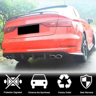 Heckstoßstangen-Diffusor V3 (für S-Line Sedan 2012-2016, Carbon) Audi A3 2012-2020 Foto 2