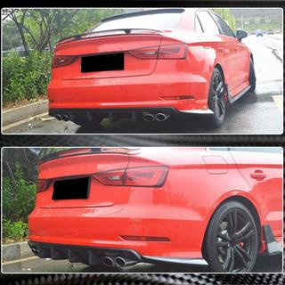 Heckstoßstangen-Diffusor V3 (für S-Line Sedan 2012-2016, Carbon) Audi A3 2012-2020 Foto 3