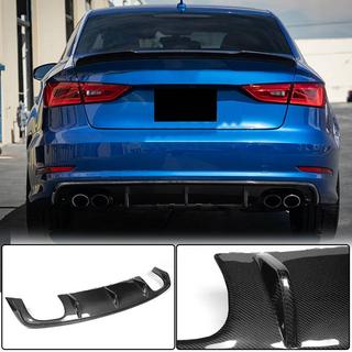Heckstoßstangen-Diffusor V2 (für S-Line Sedan 2012-2016, Carbon) Audi A3 2012-2020 Foto 2