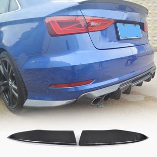 Heckstoßstangen-Flaps Flap (für S-Line Sedan 2012-2016, Carbon) Foto 1