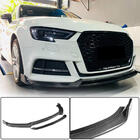 Audi A3 2012-2020 Frontstoßstangen-Lippe Lip V4 (für S-Line Sedan 2017-2020, Carbon) Foto 1