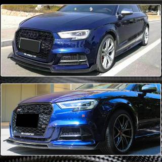 Frontstoßstangen-Lippe Lip V4 (für S-Line Sedan 2017-2020, Carbon) Audi A3 2012-2020 Foto 3