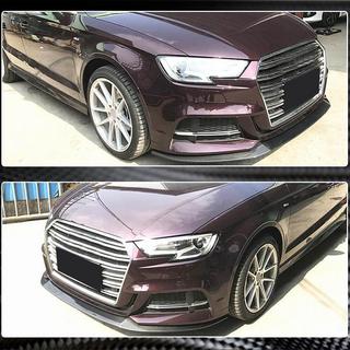 Frontstoßstangen-Lippe Lip V3 (für S-Line Sedan 2017-2020, Carbon) Audi A3 2012-2020 Foto 4