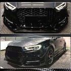 Audi A3 2012-2020 Frontstoßstangen-Lippe Lip V1 (für S-Line 2017-2020 Sedan, Carbon) Foto 7