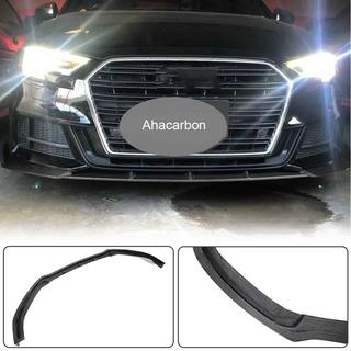 Frontstoßstangen-Lippe Lip V1 (für S-Line 2017-2020 Sedan, Carbon) Audi A3 2012-2020 Foto 2