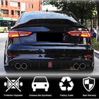Audi A3 2012-2020 Heckstoßstangen-Diffusor V2 (für S-Line Sedan 2017-2020, Carbon) Foto 2