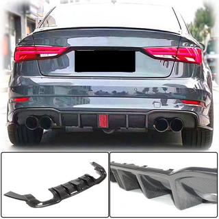 Heckstoßstangen-Diffusor V2 (für S-Line Sedan 2017-2020, Carbon) Audi A3 2012-2020 Foto 1