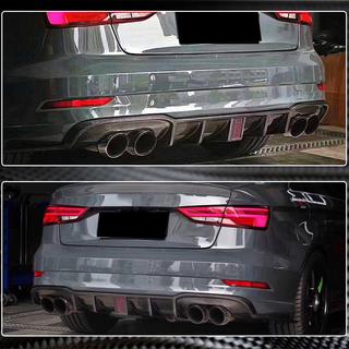 Heckstoßstangen-Diffusor V2 (für S-Line Sedan 2017-2020, Carbon) Audi A3 2012-2020 Foto 4
