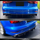 Audi A3 2012-2020 Heckstoßstangen-Diffusor V1 (für S-Line Sedan 2017-2020, Carbon) Foto 7