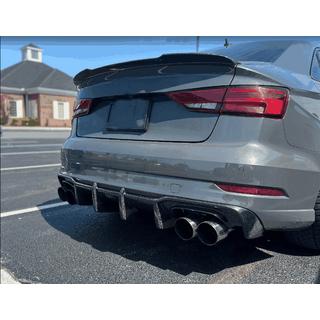 Heckstoßstangen-Diffusor V1 (für S-Line Sedan 2017-2020, Carbon) Audi A3 2012-2020 Foto 2