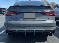 Audi A3 2012-2020 Heckstoßstange Diffusor (FRP) Foto 3