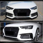 Audi A4 B9 2015-2024 Frontstoßstangen-Lippe Lip V2 (für S-Line Sedan 2015-2019, Carbon) Foto 5