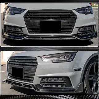 Frontstoßstangen-Lippe Lip V2 (für S-Line Sedan 2015-2019, Carbon) Foto 4