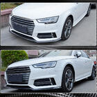 Audi A4 B9 2015-2024 Frontstoßstangen-Lippe Lip V4 (für S-Line Sedan 2015-2019, Carbon) Foto 3