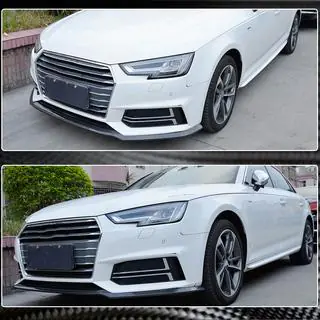 Frontstoßstangen-Lippe Lip V4 (für S-Line Sedan 2015-2019, Carbon) Foto 3