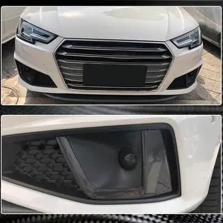 Nebelscheinwerfer-Blenden V3 (für S-Line Sedan 2015-2019, Carbon) Foto 4