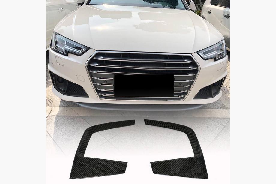 Audi A4 B9 2015-2024 Nebelscheinwerfer-Blenden V3 (für S-Line Sedan 2015-2019, Carbon) Image