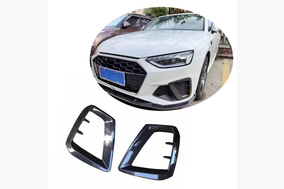 Audi A4 B9 2015-2024 Nebelscheinwerfer-Blenden V1 (für S-Line Sedan 2015-2019, Carbon) Image