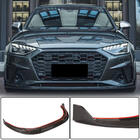Audi A4 B9 2015-2024 Frontstoßstangen-Lippe Lip V1 (für S-Line Sedan 2019-2024, Carbon) Foto 1