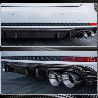 Heckstoßfänger-Diffusor V2 (für S-Line Sedan 2015-2019, Carbon) Foto 4