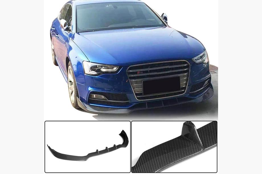 Audi A5 2007-2015 Frontspoiler Lippe V3 für S-Line 2012-2015 Carbon Image