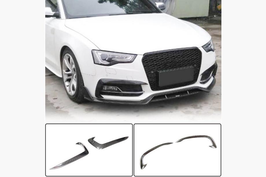 Audi A5 2007-2015 Abdeckungen für Nebelscheinwerfer (für S-Line 2012-2015, Carbon) Image