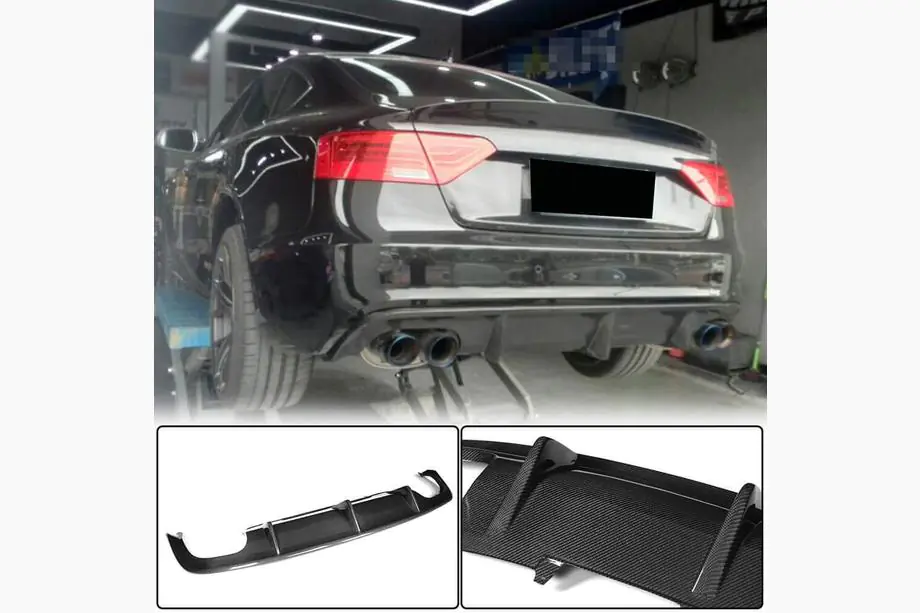 Audi A5 2007-2015 Heckdiffusor V1 (für S-Line 2012-2015, Carbon) Image
