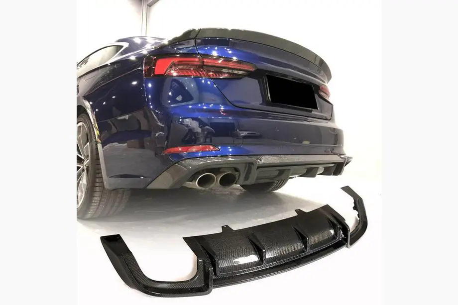Audi A5 2016-2025 Heckdiffusor V2 (für S-Line 2016-2020, Carbon) Image