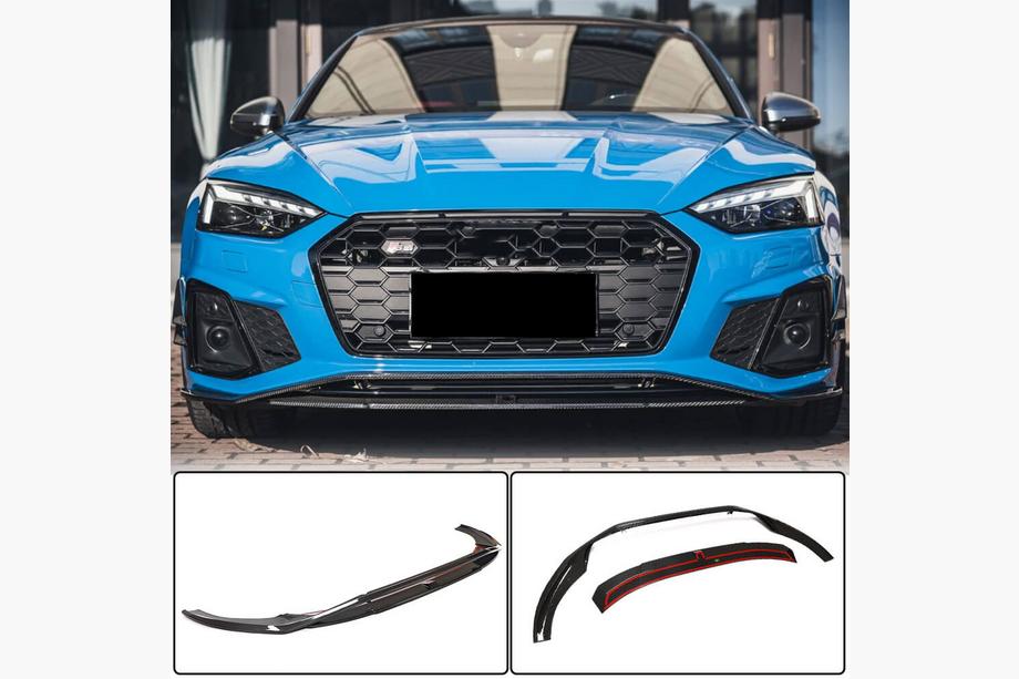 Audi A5 2016-2025 Frontlippe V1 für Stoßstange S-Line 2021-2025 Carbon Image