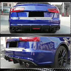 Audi A6 C7 2011-2017 Heckstoßstangendiffusor Carbon (für S-Line 2014-2018) Foto 2