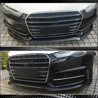 Frontlippe Carbon V3 für S-Line 2014-2018 Foto 4
