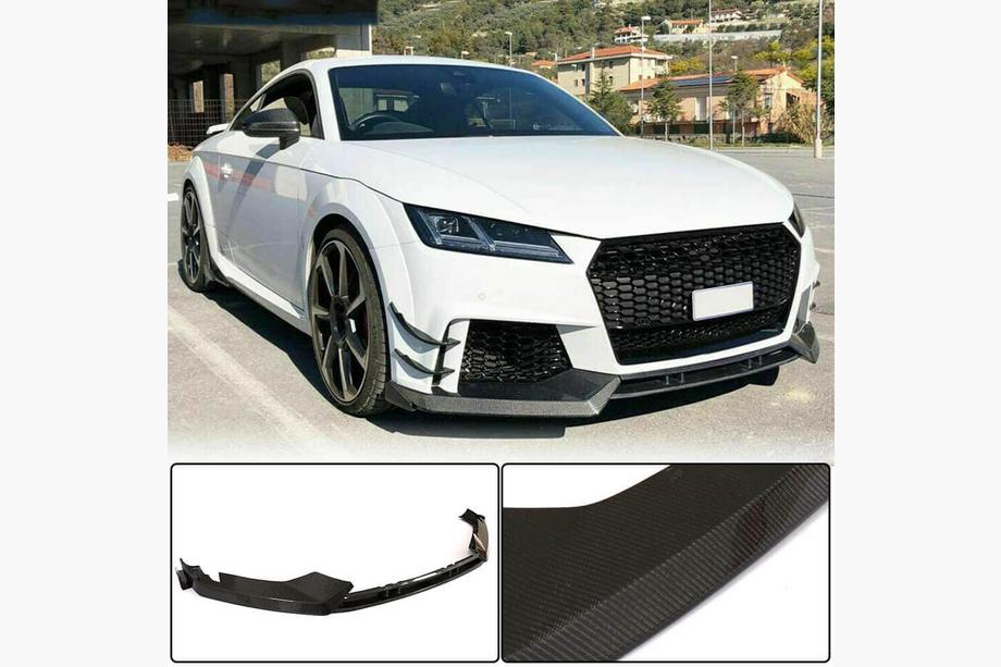 Audi TT 2014-2023 Frontstoßstange Lippe Aufsatz (für RS, 2016-2019, Carbon) Image