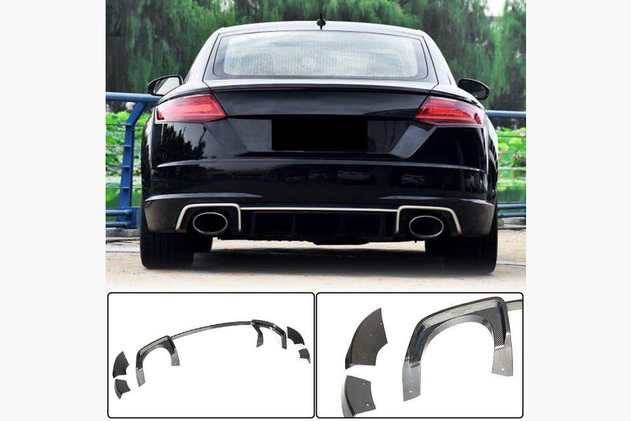 Audi TT 2014-2023 Heckdiffusor Stoßstange (für RS, 2016-2019, Trockencarbon) Image