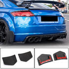 Audi TT 2014-2023 Heckstoßstangen Flaps Aufsätze (für S-line/TTS/TTRS, 2014-2019, Carbon) Foto 1