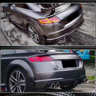 Audi TT 2014-2023 Heckstoßstangen Flaps Aufsätze (für S-line/TTS/TTRS, 2014-2019, Carbon) Foto 5