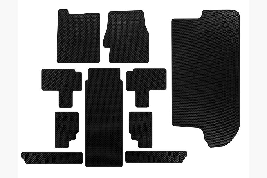 Kia Carnival 2002-2013 EVA Fußmatten (voller Innenraum, Schwarz) Image