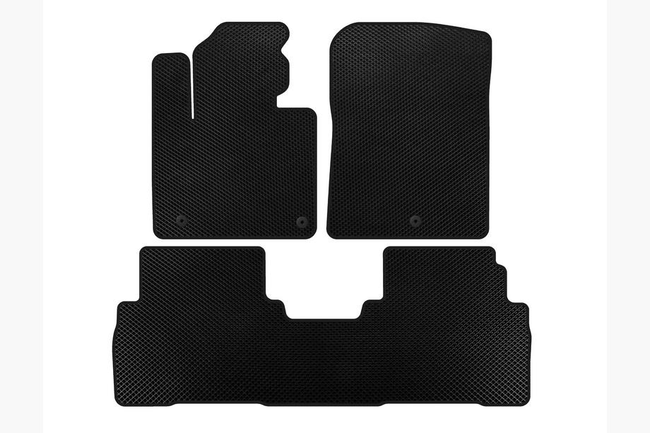 Kia Sorento III UM 2014-2020 EVA Fußmatten (7-Sitzer, Schwarz) Image