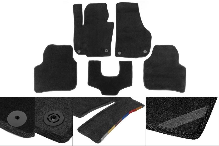Audi A4 B7 2004-2008 Textil Fußmatten Premium (schwarz) Image