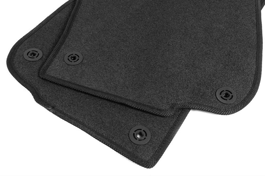 Volkswagen Caddy 2004-2010 Textil Fußmatten Premium (schwarz) 5-tlg, vorne und hinten (Standard, 2 Schiebetüren) Foto 5
