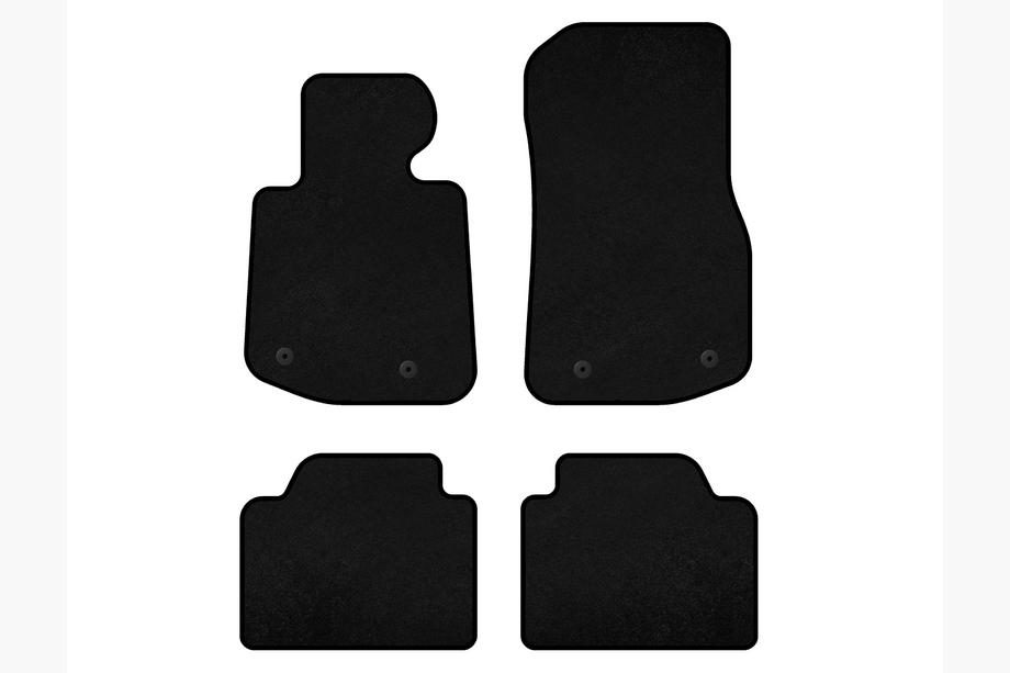 BMW 4 Series F32/F33/F36 2012-2020 Textil Fußmatten Premium V2 (Schwarz) Foto 2