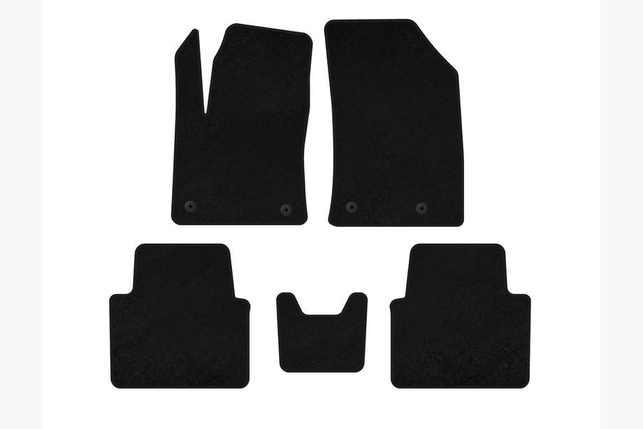Citroen C-3 Aircross 2017-2024 Textil Fußmatten Premium (Schwarz) Image